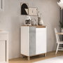 Hanah Home Armario Multiusos Nord - ND16-SW Blanco, Roble y Gris